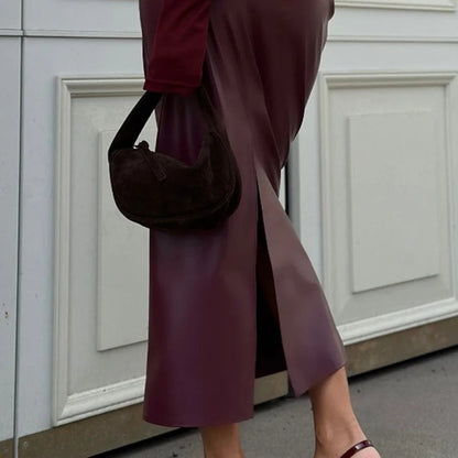 Slim Long High-waist Skirt